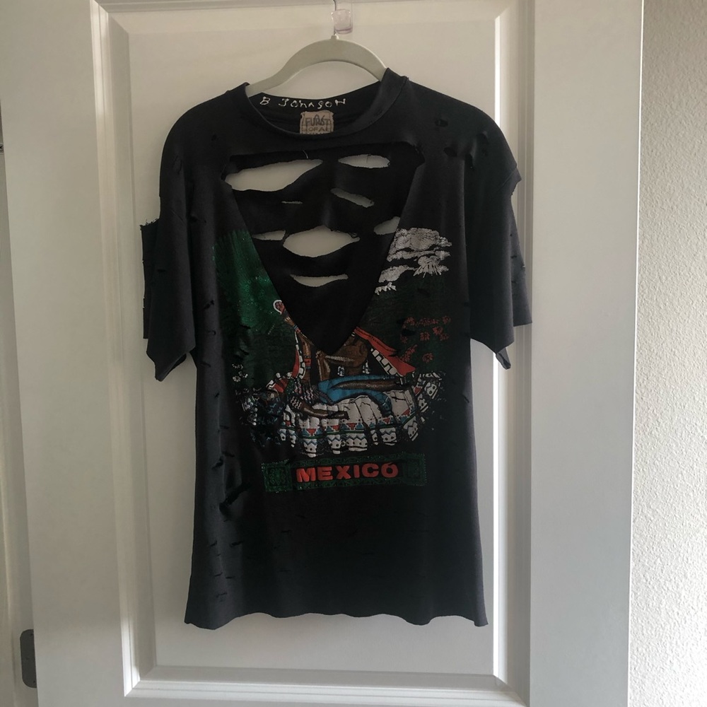 NWOT Lf furst of a kind distressed graphic tee